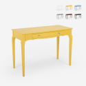 Shabby Chic Holz Eingangsmöbel Schreibtisch Konsole 106x47cm Toscano 