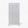 Schließfächer mit 6 Fächern und Schloss 90x45 H180 Schliessfachschrank Etna Light Angebot