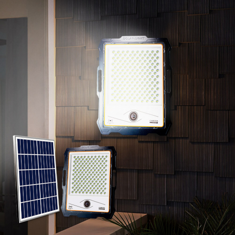 Conspicio XL LED-Solarpanel-Scheinwerfer 4000 Lumen mit Wi-Fi-Kamera 400W  Aktion