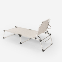 2er-Set Liegestühle Strandliegen Sonnenliegen aus Aluminium für Strand und Garten Seychelles Rabatte