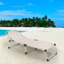 2er-Set Liegestühle Strandliegen Sonnenliegen aus Aluminium für Strand und Garten Seychelles Angebot