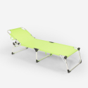 4er Set Liegestühle Strandliegen Sonnenliegen klappbar aus Aluminium für Strand und Garten Seychelles 