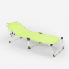 4er Set Liegestühle Strandliegen Sonnenliegen klappbar aus Aluminium für Strand und Garten Seychelles 