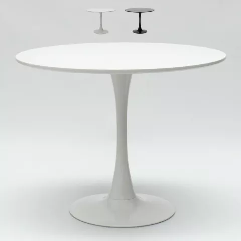 runder Goblet Tisch schwarz weiß für Bar und Wohnzimmer 80cm Goblet Aktion