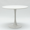 Tulpe schwarz-weiß runder Tisch für Bar und Wohnzimmer 80cm Tulipan