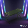 Gaming-Schreibtisch 120x60cm LED Carbon ergonomischer Kopfhörerhalter Sportbot LED 120 Sales