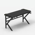 Ergonomischer LED-Gaming-Tisch 160x60cm Carbon-Kopfhörerhalter Sportbot LED 160 Maße