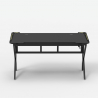 Ergonomischer LED-Gaming-Tisch 160x60cm Carbon-Kopfhörerhalter Sportbot LED 160 