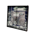 Fahrradbild auf Leinwand mit Metallrahmen 80x60 cm Bike Angebot