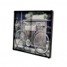 Fahrradbild auf Leinwand mit Metallrohrrahmen 80x60cm Fahrrad Angebot