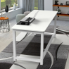 Design Bürotisch Metall weiß rechteckig 160x70cm Bridgewhite 160 Kauf