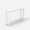 Konsolentisch 120x40cm Schrank Holz Metall weiß Welcome light 