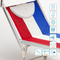 Santorini Europe Edition Sonnenliege Meer Strand Professionell aus Aluminium 