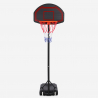 Tragbarer Basketballkorb mit Rädern, höhenverstellbar 160 - 210 cm LA Aktion