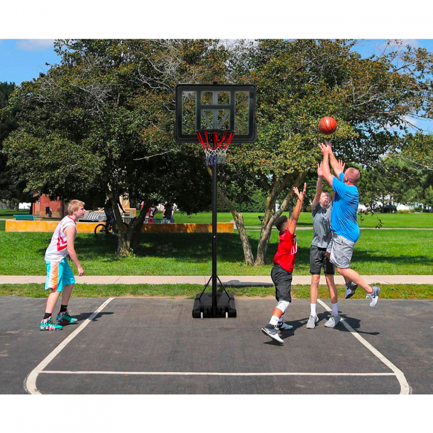Basketballkorb tragbar professionell verstellbar 250 - 305 cm NY