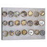 Abstraktes handgemaltes Gemälde auf Leinwand 120x90cm Gold & Silber Verkauf