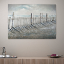 Handgemaltes Landschaftsbild auf Leinwand 120x90cm Fence Aktion