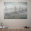 Handgemaltes Landschaftsbild auf Leinwand 120x90cm Fence Aktion