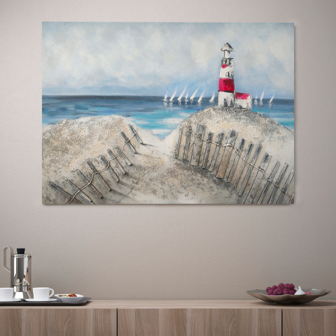 Landschaftsbild Natur handgemalt auf Leinwand 120x90cm Faro Aktion