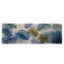 Handgemaltes exotisches Blätterbild auf Leinwand 140x45cm Jungle Verkauf