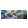 Handgemaltes exotisches Blätterbild auf Leinwand 140x45cm Jungle Verkauf