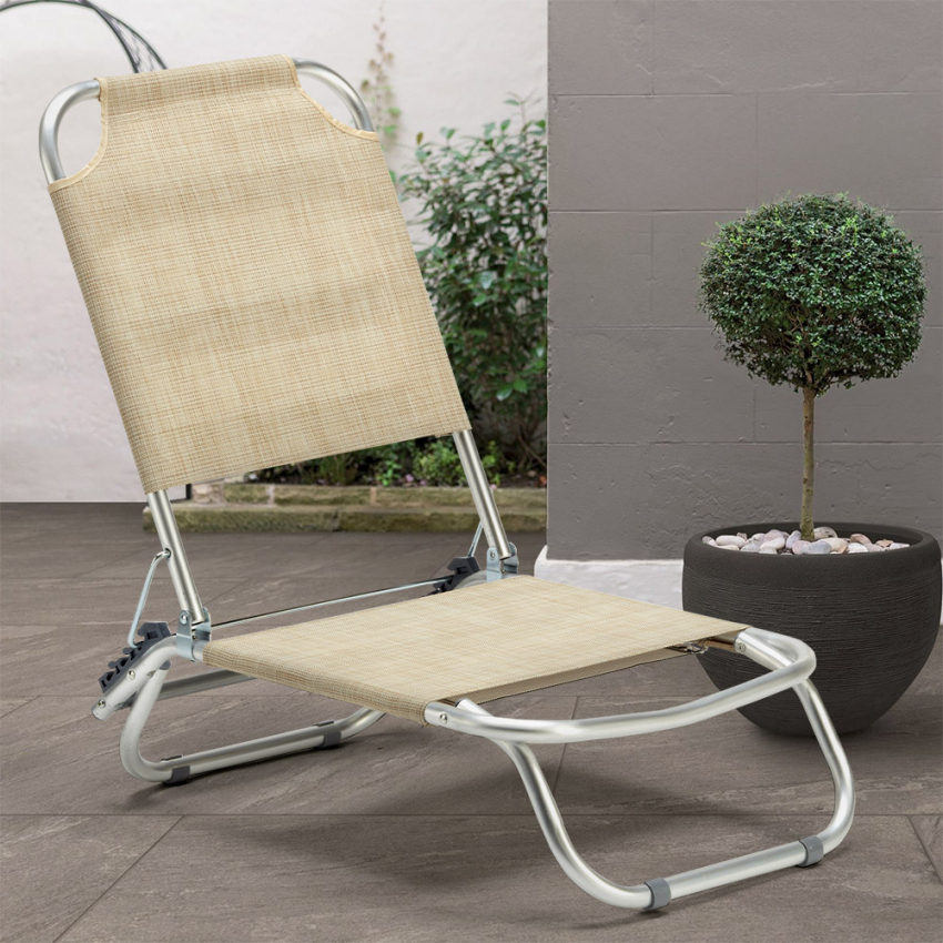 Strandliegestuhl Meer Aus Aluminium Klappbar Tropical