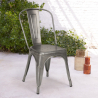 stühle im industriedesign aus metall vintage shabby chic stil Lix steel old Preis