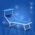 2 Sonnenliegen aus Aluminium Professionell für Strand und Meer Italia