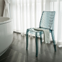 Stapelbare Küchen- und Barstühle aus transparentem Polycarbonat Hypnotic Grand Soleil Modell