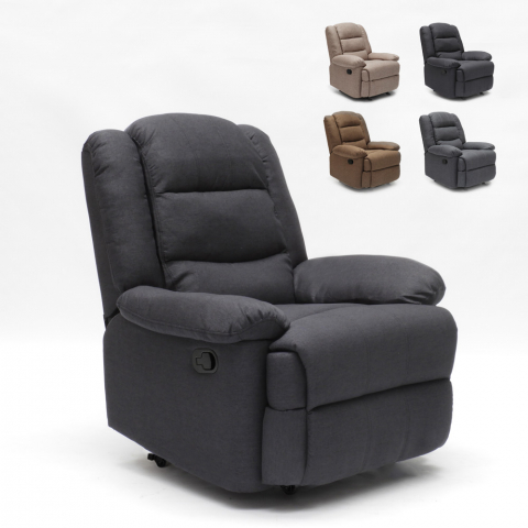 Design Stoff Relaxsessel Liegesessel Hocker 4 Rollen Maura Aktion