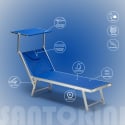 2er Set Liegestühle Strandliegen Sonnenliegen aus Aluminum Santorini Angebot