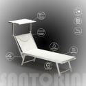 20er Set Liegestühle Strandliegen Sonnenliegen aus Aluminium Santorini  Angebot