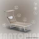2er Set Liegestühle Strandliegen Sonnenliegen aus Aluminium für den Strand Santorini Limited Edition Sales