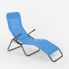 4er Set Liegestühle Strandliegen Sonnenliegen klappbar aus Stahl für Strand und Garten Pasha Maße