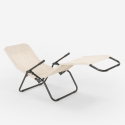4er Set Liegestühle Strandliegen Sonnenliegen klappbar aus Stahl für Strand und Garten Pasha Lagerbestand