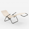 4er Set Liegestühle Strandliegen Sonnenliegen klappbar aus Stahl für Strand und Garten Pasha Lagerbestand