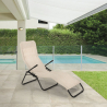 4er Set Liegestühle Strandliegen Sonnenliegen klappbar aus Stahl für Strand und Garten Pasha Rabatte