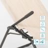 4er Set Liegestühle Strandliegen Sonnenliegen klappbar aus Stahl für Strand und Garten Pasha Auswahl