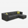 Modulares 3-Sitzer-Sofa aus Stoff in modernem Stil mit Hocker Jantra Sales