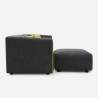 Modulares 3-Sitzer-Sofa aus Stoff in modernem Stil mit Hocker Jantra Rabatte