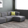 Modulares 3-Sitzer-Sofa aus Stoff in modernem Stil mit Hocker Jantra Lagerbestand