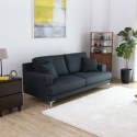 3-Sitzer-Sofa aus Stoff im skandinavischen Stil für Wohnzimmer und Lounges Yana Verkauf