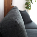 3-Sitzer-Sofa aus Stoff im skandinavischen Stil für Wohnzimmer und Lounges Yana Maße