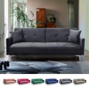 3-Sitzer-Schlafsofa aus Samtstoff mit Modernem Design Villolus Aktion