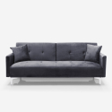 3-Sitzer-Schlafsofa aus Samtstoff mit Modernem Design Villolus Lagerbestand