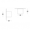 Moderne Design-Wand- und Deckenleuchte Slide Cubo Wall Verkauf