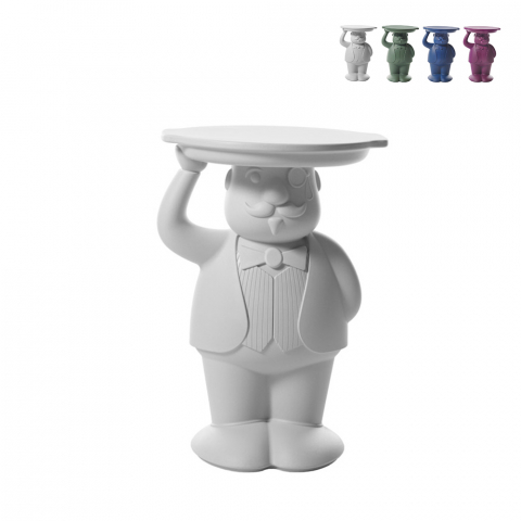 Moderner, nachhaltiger Design-Beistelltisch 60 cm für Bars und Restaurants Ambrogio Aktion