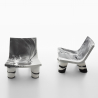 Afro Lounge Sessel Schwarz Und Weiß Für Haus Garten Zimmer Design Dia Niedrig Lita Jahrestag Angebot
