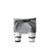 Lounge-Sessel Afro Black And White für Zuhause, Garten, Design Slide Low Lita Anniversary Sales