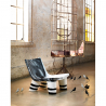 Afro Lounge Sessel Schwarz Und Weiß Für Haus Garten Zimmer Design Dia Niedrig Lita Jahrestag Lagerbestand
